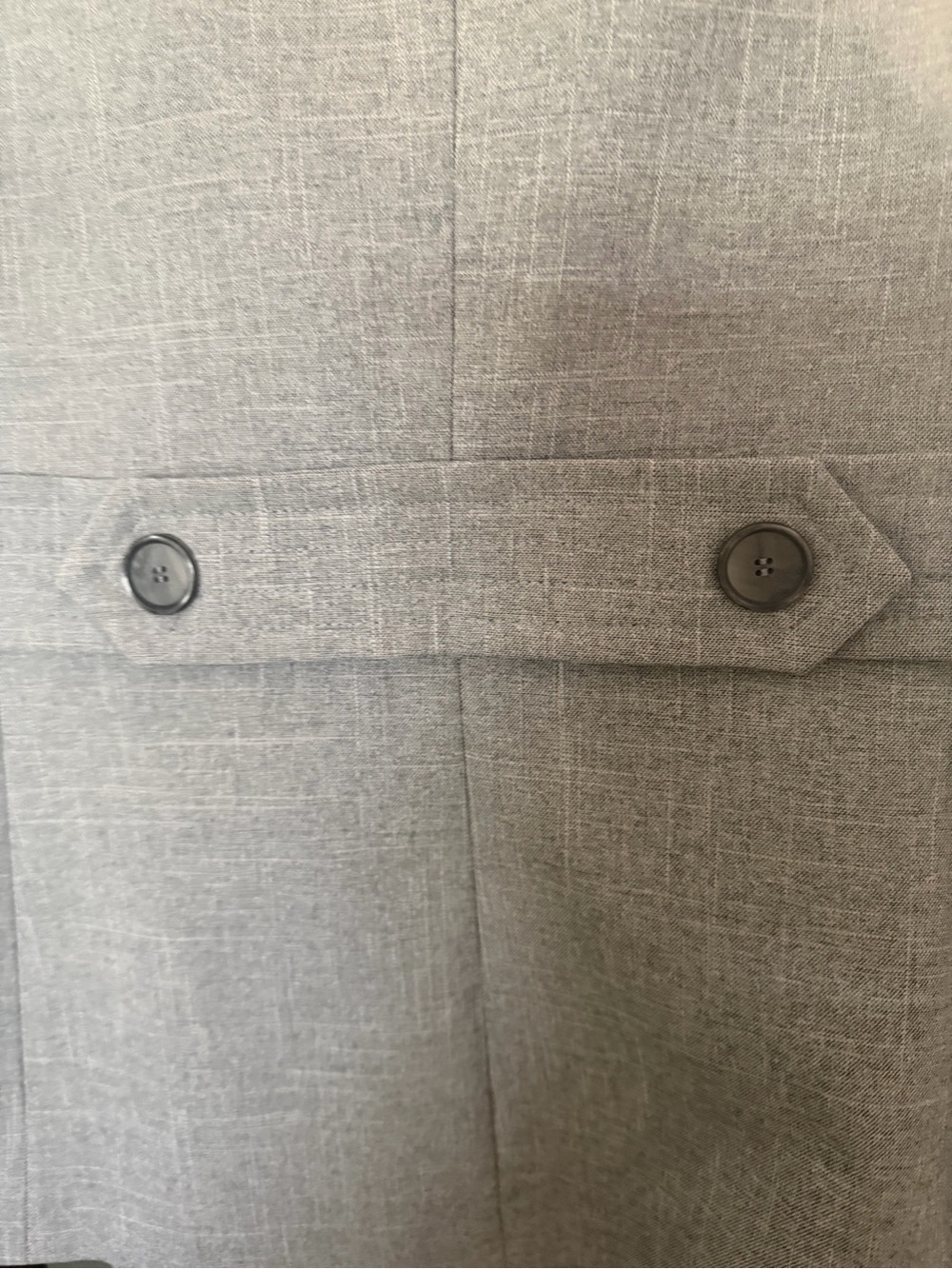 Kasper Light Gray Women's Two-Piece Pant Suit - Tailored Blazer & Straight Pants - Picture 5 of 8